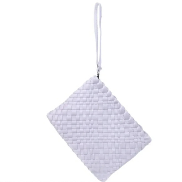 Lavender Woven Clutch - Picture 1 of 6